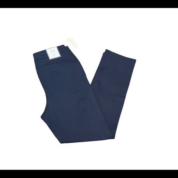 Charter Club Navy High Rise Slim Leg Ankle Dress Pant NWT - Picture 1 of 12